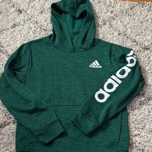 Adidas Forest Green Pullover with White Logo